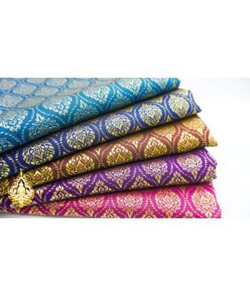 Coupon de tissu Khmer/Thaï premium coloris n°1 à 5 (3,5 x 1m) sur le site 