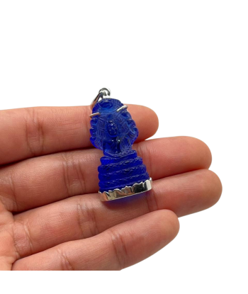 Pendentif Bouddha Naga en posture Dhyana Mudra  et serti en Saphire Profitez des Offres !