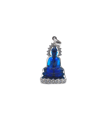 Pendentif Serti Bhumisparsha Mudrā en cristal bleu l'achat 