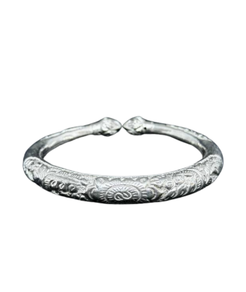 Bracelet Khmer Traditionnel en argent Kampuchea Amélioration de cerveau avec