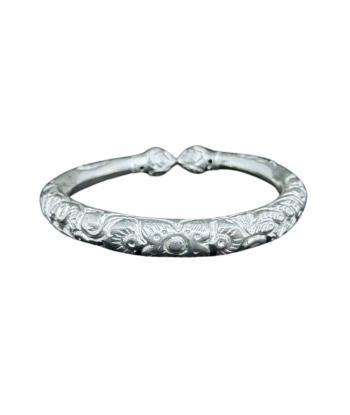 Bracelet Khmer Traditionnel en argent orné de motifs Boran l'évolution des habitudes 