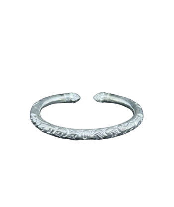 Bracelet Khmer Boran en argent Bourgeon de Lotus plus qu'un jeu 