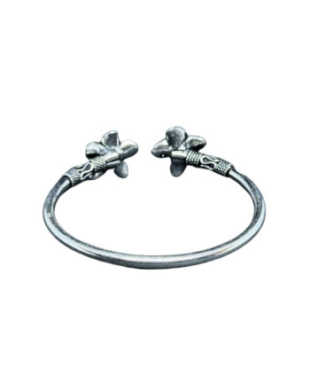 Bracelet Khmer fin en argent aux Fleurs de Champa les ligaments