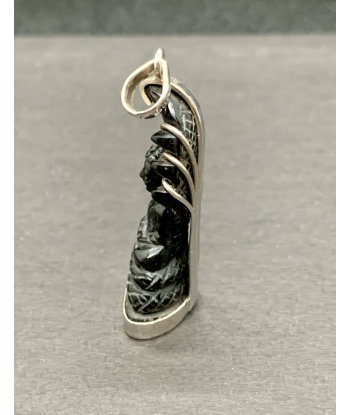 Pendentif Bouddha Naga Onyx et Argent Les magasins à Paris