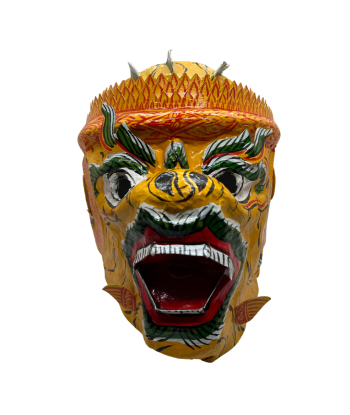 Masque intégral Cambodgien en papier mâché modèle Hanuman des créatures d'habitude