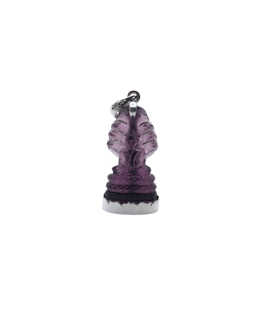 Pendentif Naga Dhyana Mudrā en cristal violet En savoir plus