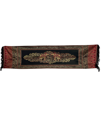 Nappe ornemental cambodgienne éléphant d'Asie 180 x 50 cm Fin de série