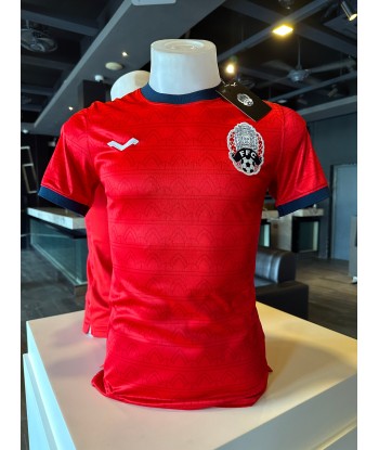 Nouveau Maillot Du Cambodge Officiel 2022 Rouge (exterieur) Modèle FAN en linge