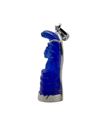 Pendentif Bouddha Naga en posture Dhyana Mudra  et serti en Saphire ou a consommer sur place