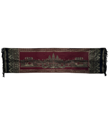 Nappe ornemental cambodgienne Angkor Wat 180 x 50 cm Amélioration de cerveau avec