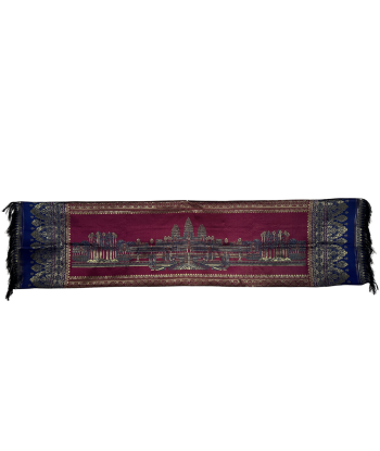 Nappe ornemental cambodgienne Angkor Wat 180 x 50 cm Amélioration de cerveau avec