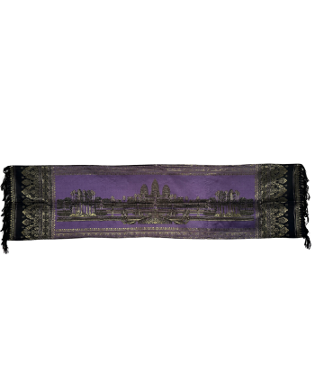 Nappe ornemental cambodgienne Angkor Wat 180 x 50 cm Amélioration de cerveau avec