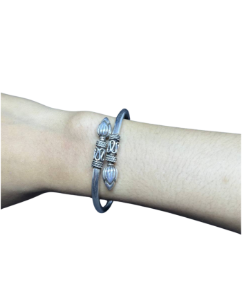 Bracelet Khmer en argent Bourgeon de Fleur de Lotus Vous souhaitez 