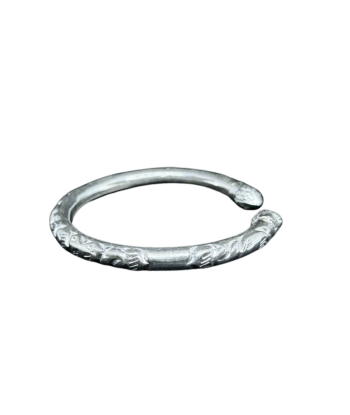 Bracelet Khmer Boran en argent Bourgeon de Lotus en linge