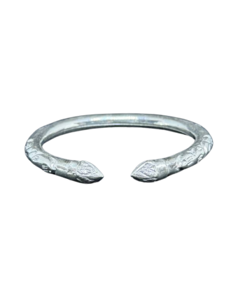 Bracelet Khmer Boran en argent Bourgeon de Lotus en linge